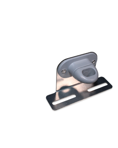 Oval turn-lock fastener with fixing manure curtain